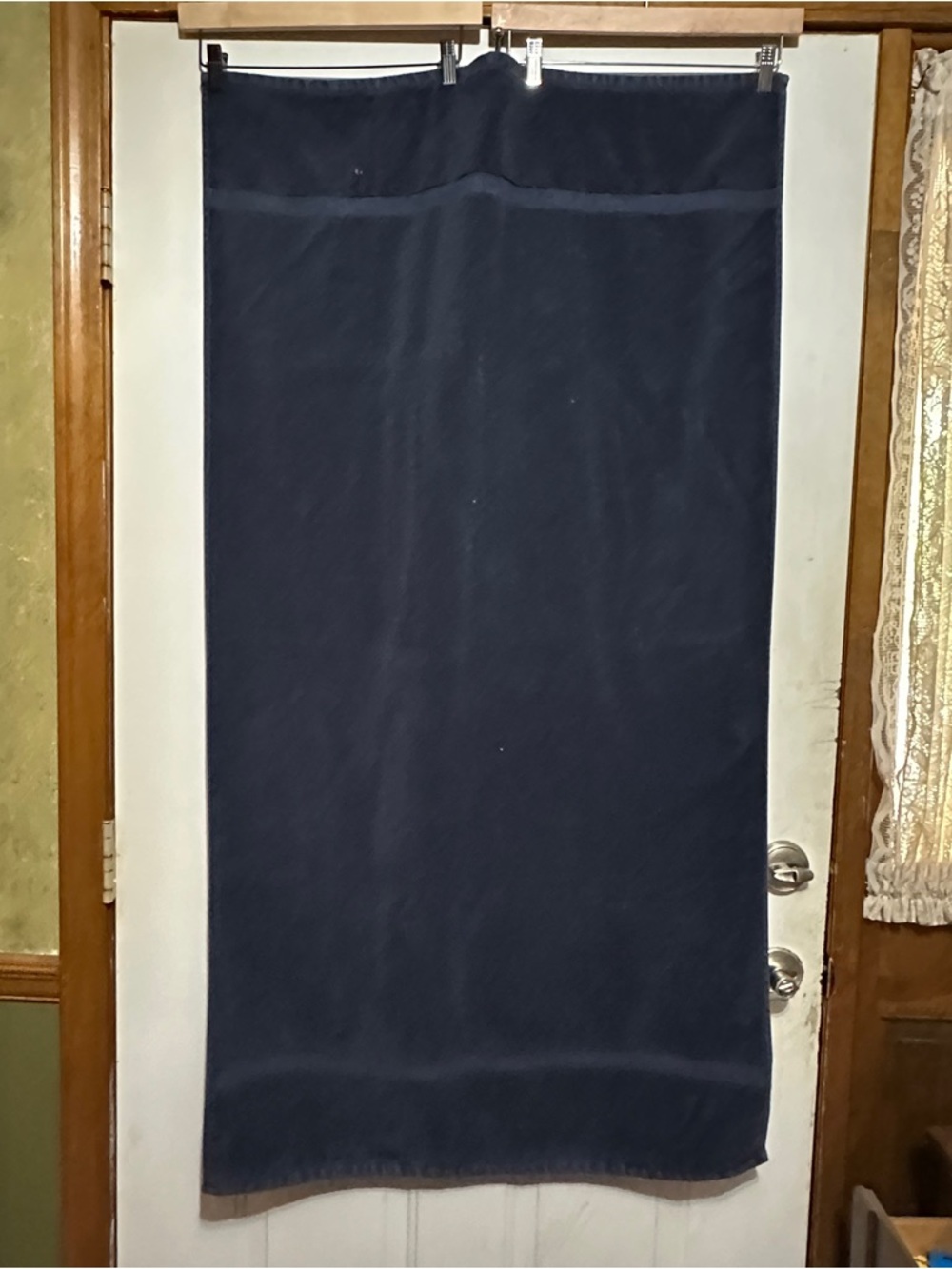 Kate Spade 100% Cotton  Bath Towel Navy Blue Certified  Standard 30' x 56” READ